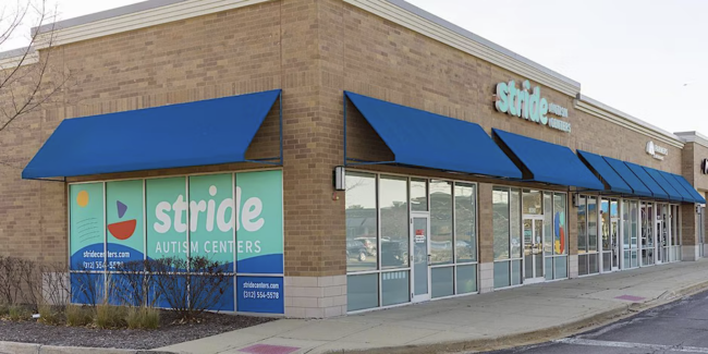 Join Our Open House in Orland Park Photo of a building with a signage that reads "Stride Autism Centers."